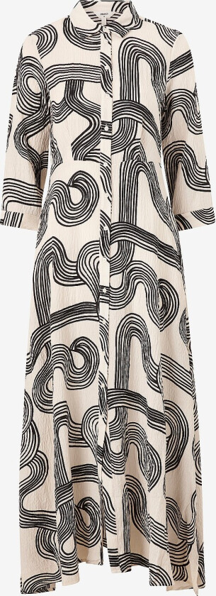 Maxikjole objAlli 3/4 Shirt Dress - Grå