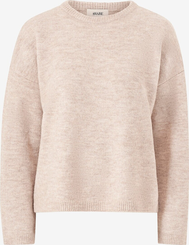 Genser vmGemma LS O-neck Knit Vma - Beige