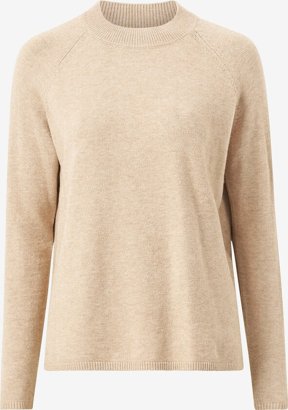 Genser jdyMarco L/S O-neck Slit Pull Knt - Beige