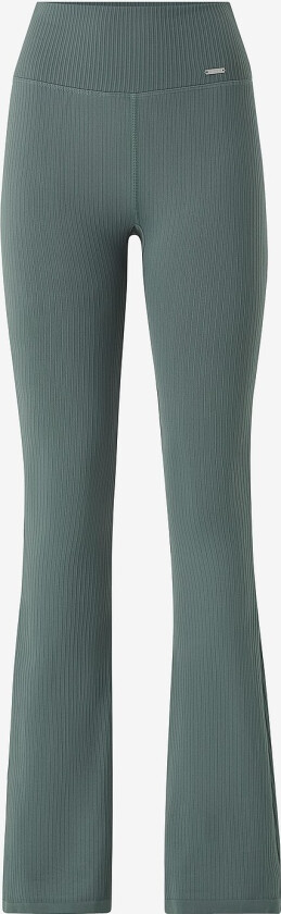 Treningstights Ribbed Seamless Flare Tights - Grønn