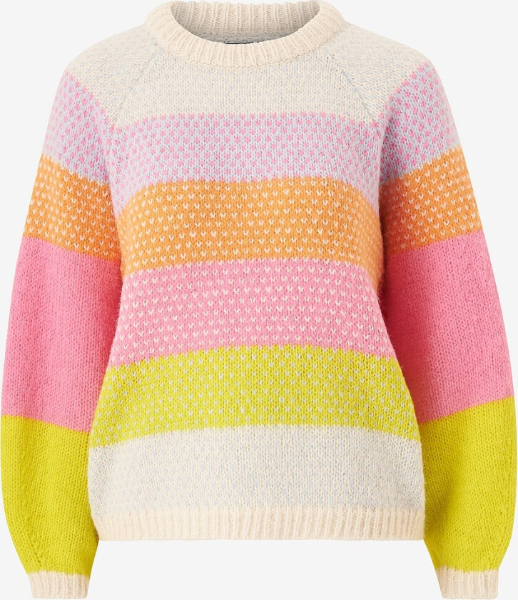 Genser vmCruz LS O-neck Pullover GA - Beige