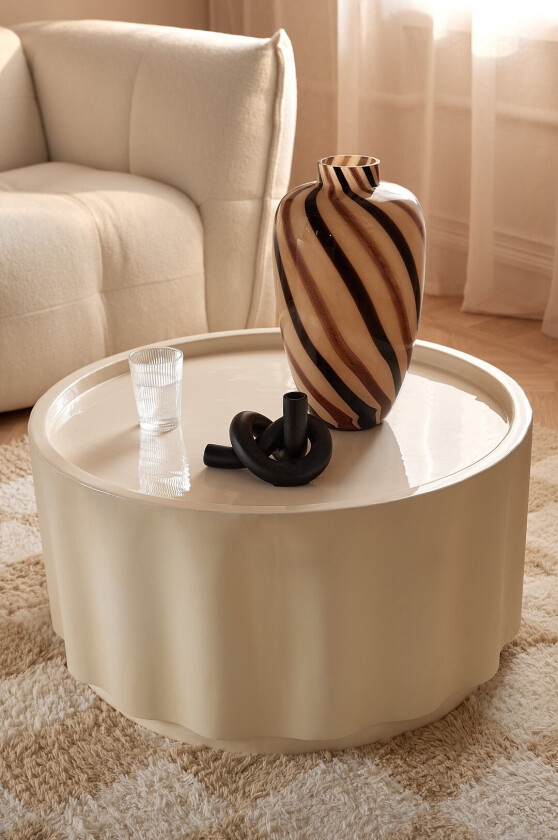 Salongbord Cloth Ø 74 cm - Hvit