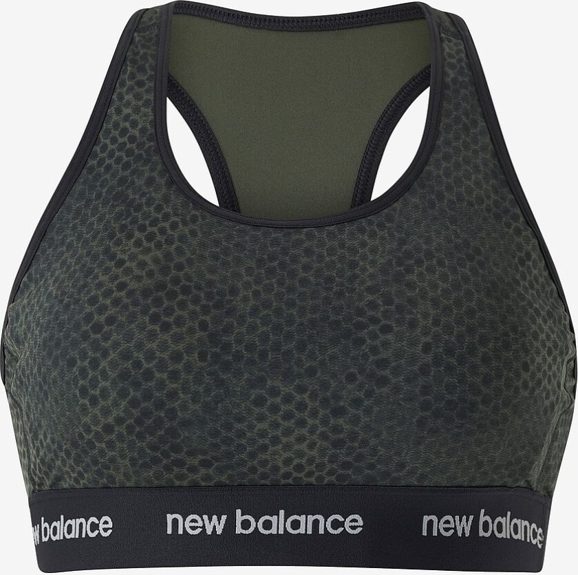 Sports-BH Medium Support Sleek Printed Pace Bra - Svart