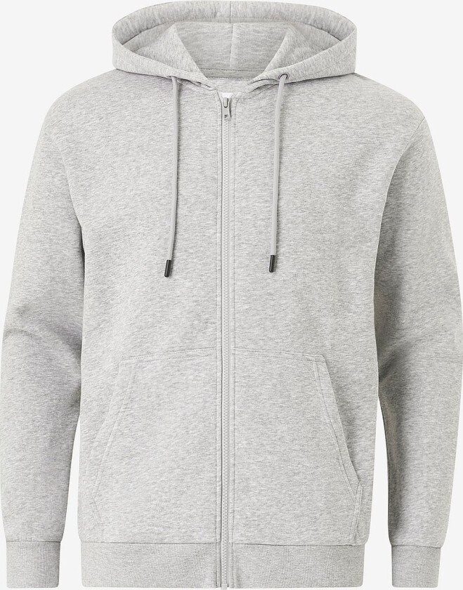 Hettegenser jjeBradley Sweat Zip Hood - Grå