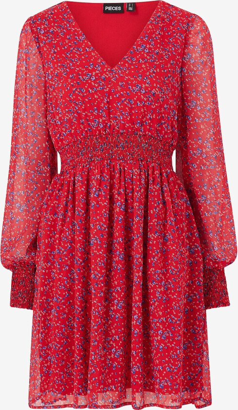 Kjole pcMynte LS Dress - Rød