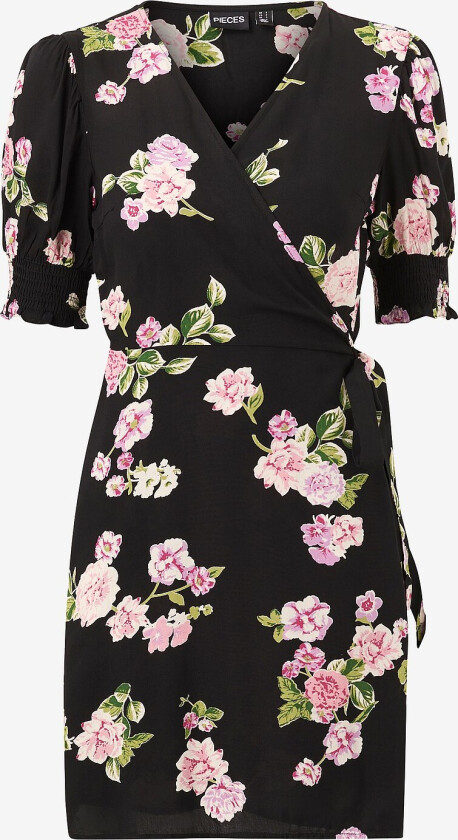Omslagskjole pcTala 2/4 Wrap Dress - Svart