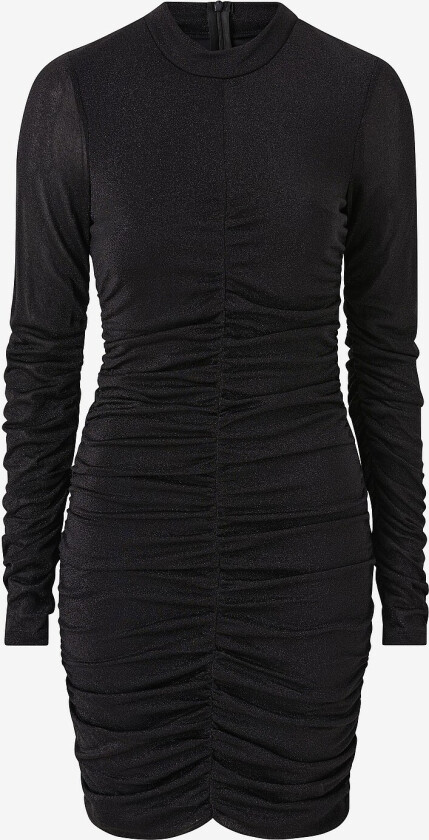 Kjole viDafni L/S Glitter Mesh Dress - Svart