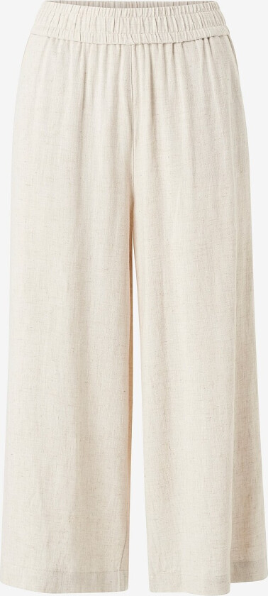 Bukser pcVinsty HW Linen Culotte - Beige