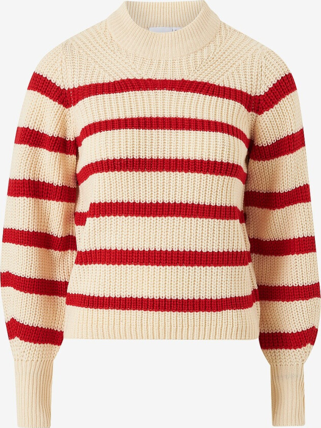 Genser viMonica L/S Knit Top - Beige