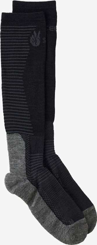 Skistrømper Alpine Mid Wool Compression - Svart