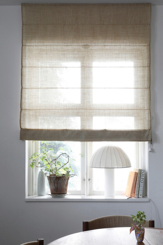 Liftgardin Ellie halvlin 220 cm høy - Beige
