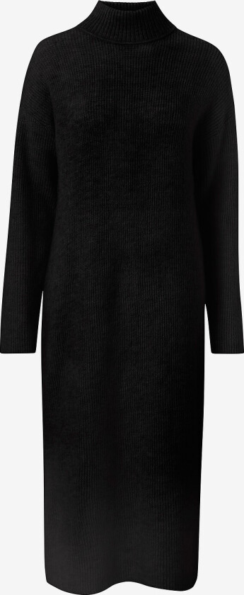Kjole slfMaline LS Knit Dress High Neck - Svart