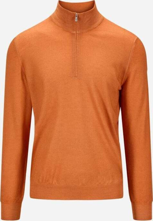 Half Zip Vintage Merino - Orange Orange 48