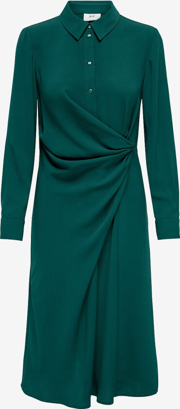 Skjortekjole jdyRizz L/S Wrap Shirt Dress Wvn - Grønn