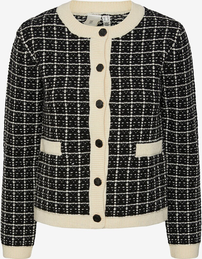 Kardigan yasLivia LS Short Knit Cardigan - Svart