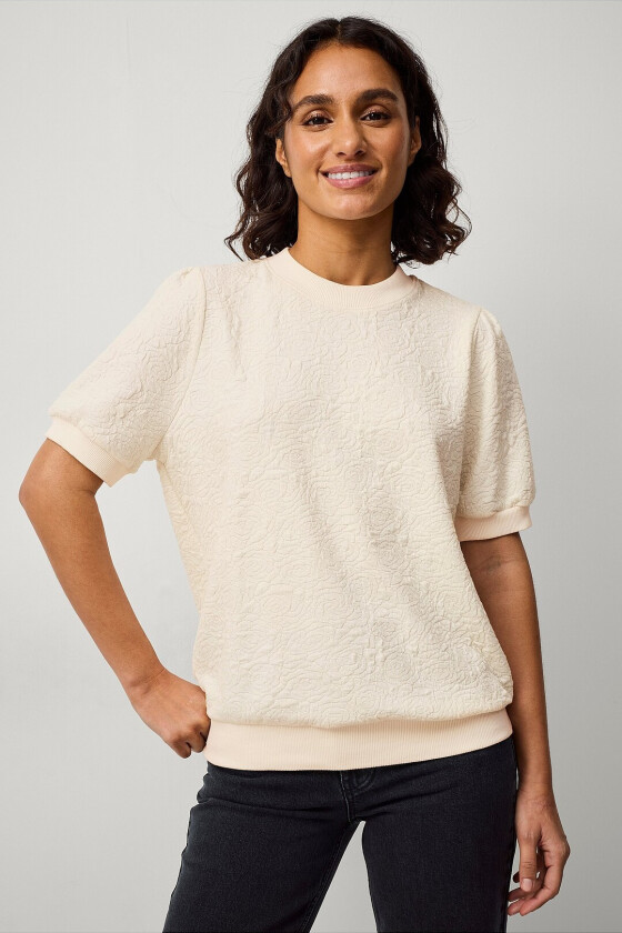 Collegegenser Andysz SS Sweatshirt - Hvit