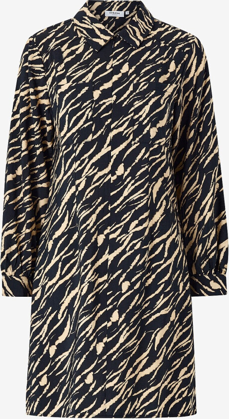 Kjole mschJanaya Benina Dress AOP - Svart