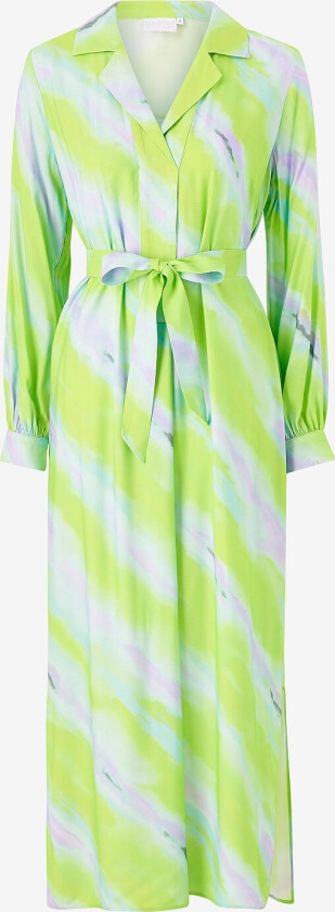 Maxikjole Faded Stripe Print - Grønn
