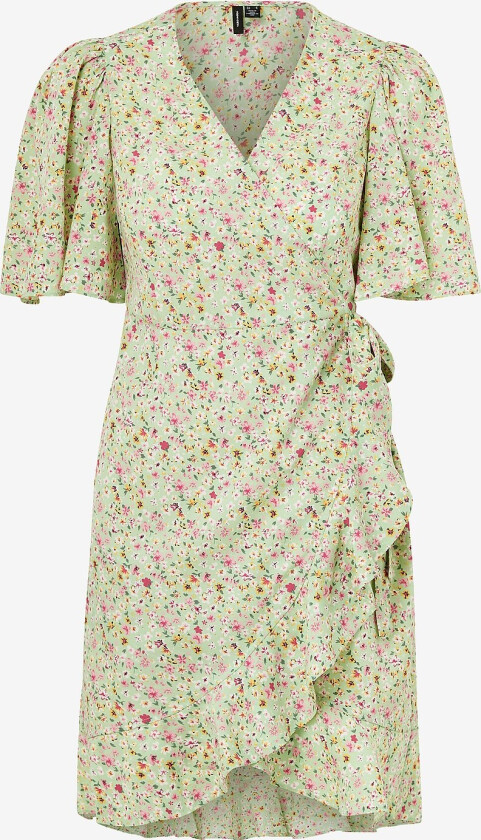 Omslagskjole vmEmma Henna SS Short Wrap Dress Wvn - Grønn