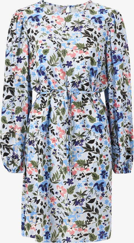 Kjole objRiga Mila L/S Dress - Blå