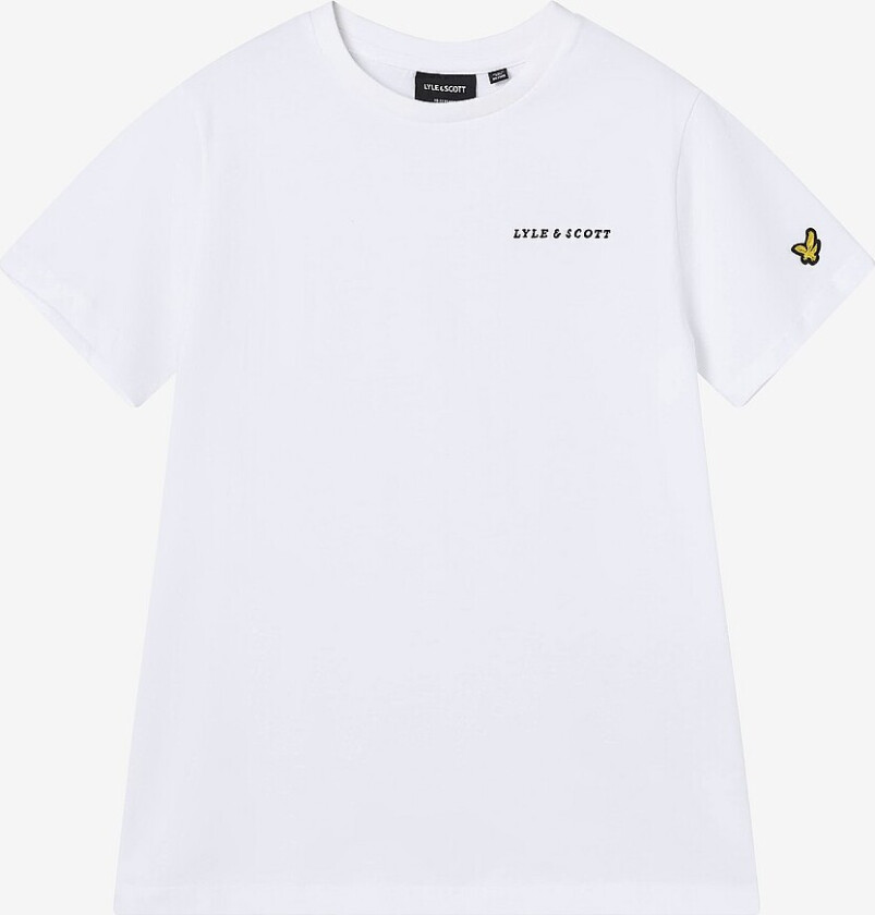 T-skjorte Script Embroidered T-shirt - Hvit