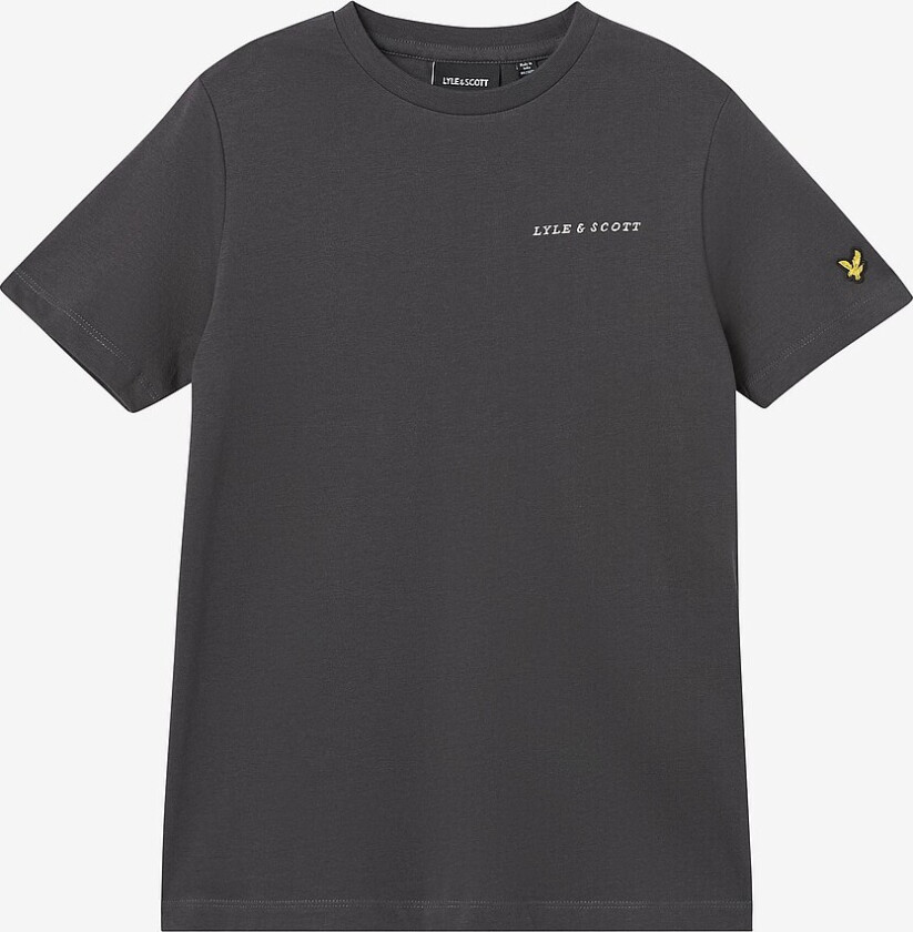 T-skjorte Script Embroidered T-shirt - Grå