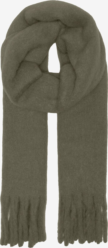 Skjerf onlBea Wool Fringe Scarf - Brun