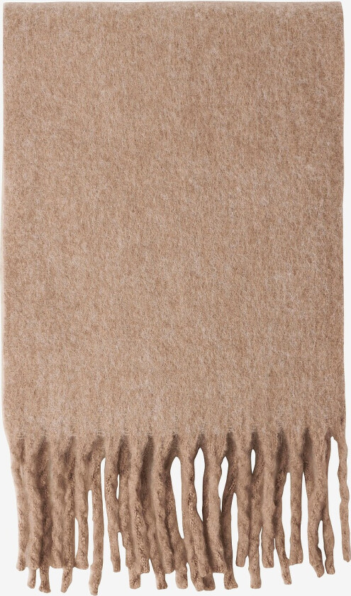 Skjerf onlBea Wool Fringe Scarf - Beige