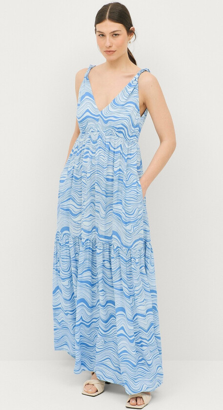 Maxikjole Jerilyn Dress - Blå
