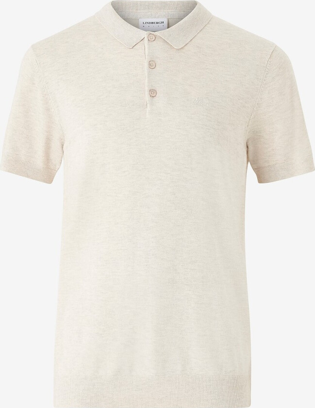Genser S/S Polo Knit - Hvit