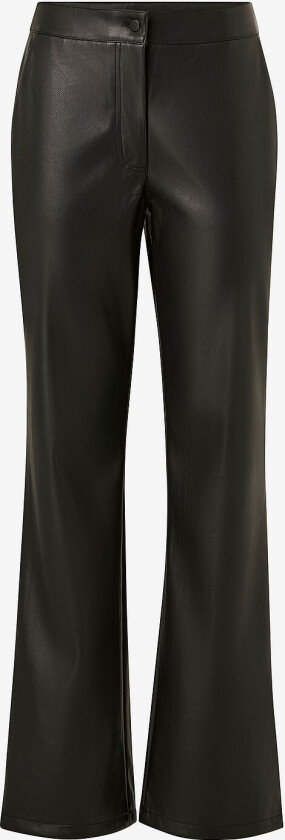 Bukser Pcnicha HW Wide PU Pant Noos - Svart