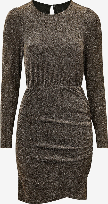 Kjole onlNew Rich L/s Glitter Dress Jrs - Sølv
