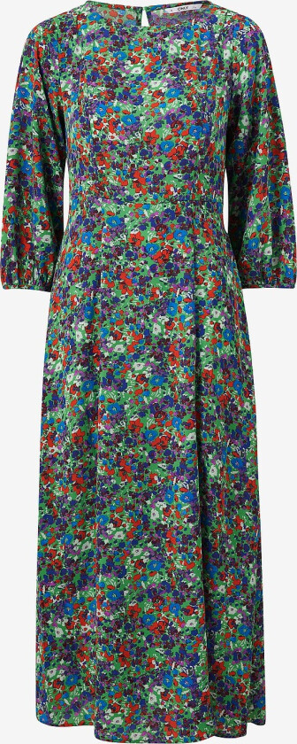 Kjole onlAbigail Life 3/4 Midi Dress - Grønn