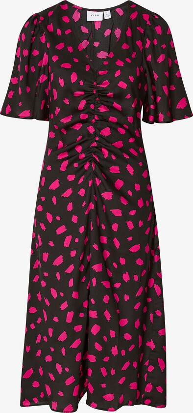 Kjole viTint S/S Midi Dress - Svart