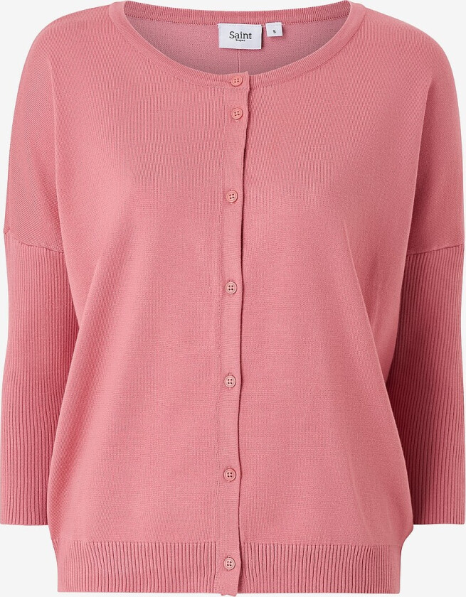Kardigan MilaSZ Rib SL Cardigan - Rosa