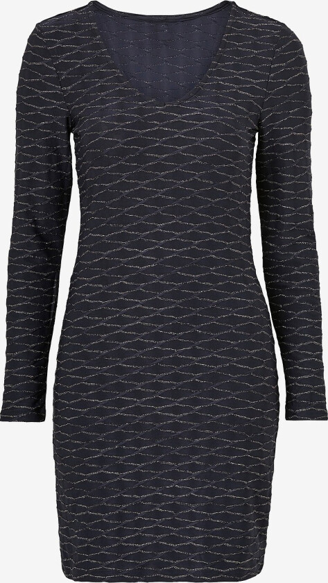 Kjole onlAstra L/S V-neck Glitter Dress - Blå