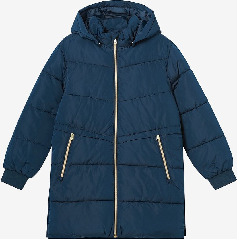 Jakke nkfMusic Long Puffer Jacket - Blå