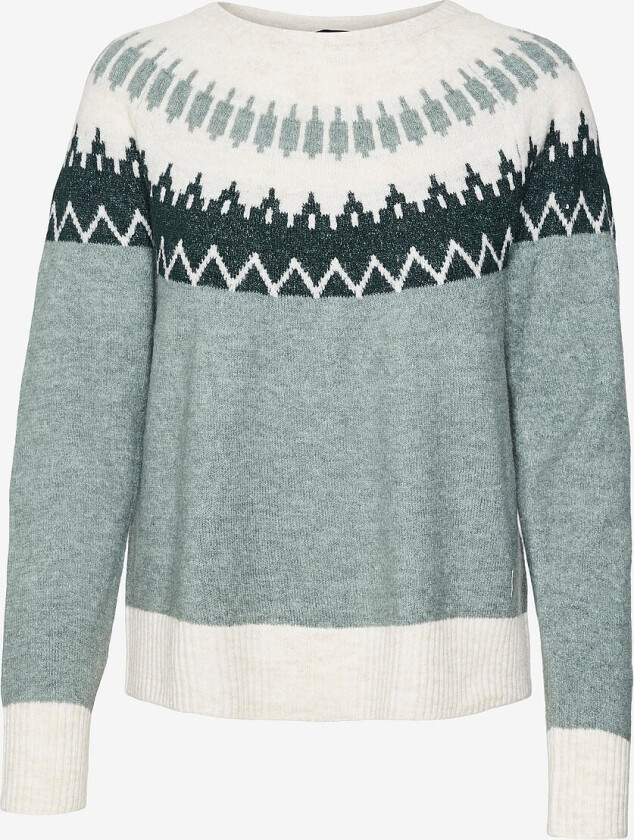 Genser vmSimone LS Nordic Pullover - Grønn