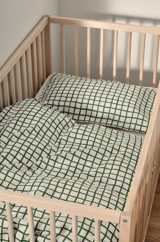 Sengesett Lullaby til sprinkelseng 100x130 cm, 2 deler - Rosa