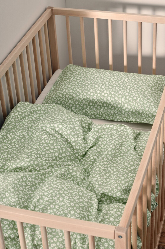 Sengesett Summerbreak til sprinkelseng 100x130 cm, 2 deler - Grønn
