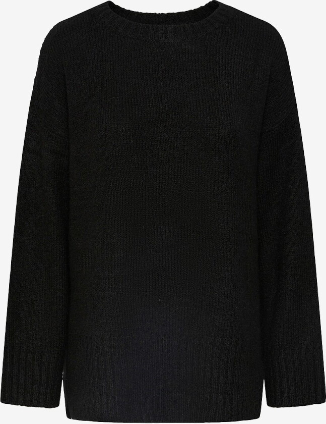 Genser pcNancy LS Loose O-neck Knit - Svart