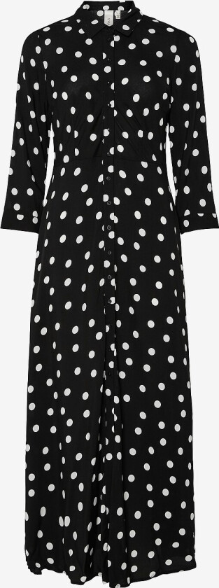 Maxikjole yasSavanna Long Shirt Dress S. Noos - Svart
