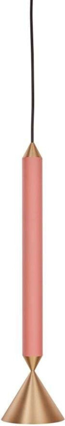 Apollo 39 pendel Coral Pink / Polished Brass