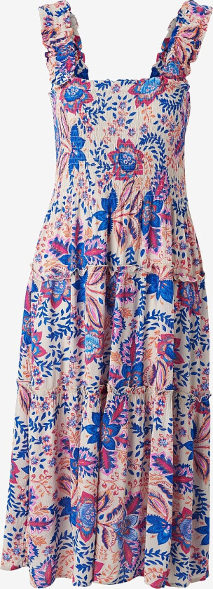 Kjole vmMenny SL Smock Calf Dress Wvn - Blå