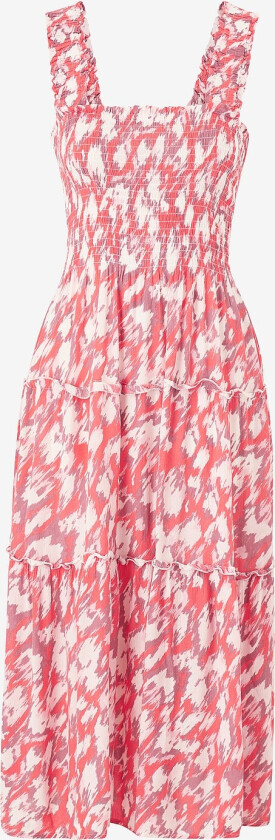 Kjole vmMenny SL Smock Calf Dress Wvn - Orange