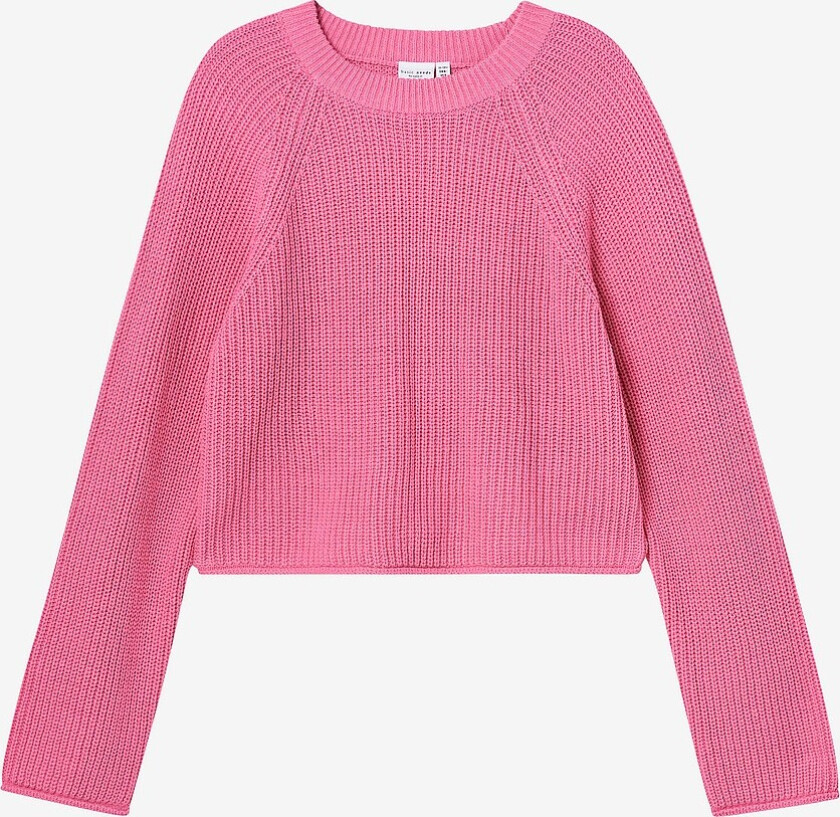 Genser nkfVenja LS Loose Short Knit - Rosa