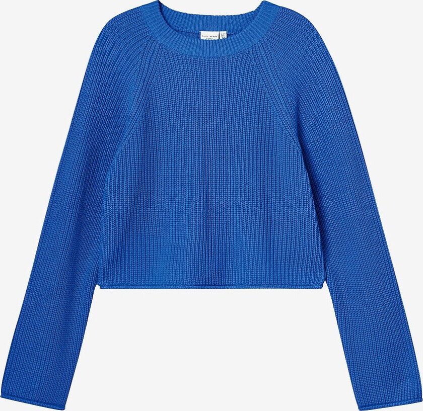 Genser nkfVenja LS Loose Short Knit - Blå