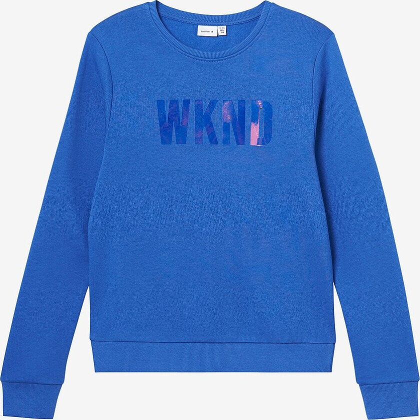 Collegegenser nkfOmialise LS Sweat Bru - Blå