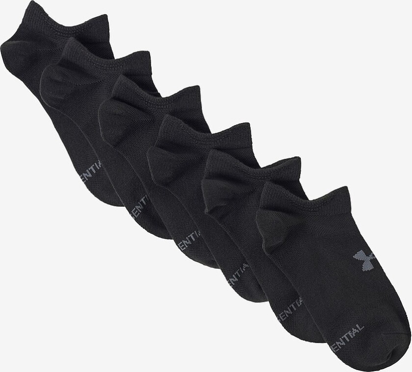 Sokker UA Essential No Show 6-pakning - Svart