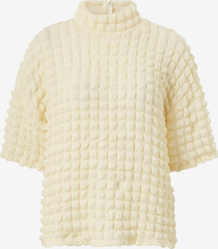 Topp slfMonika SS High Neck Top - Hvit